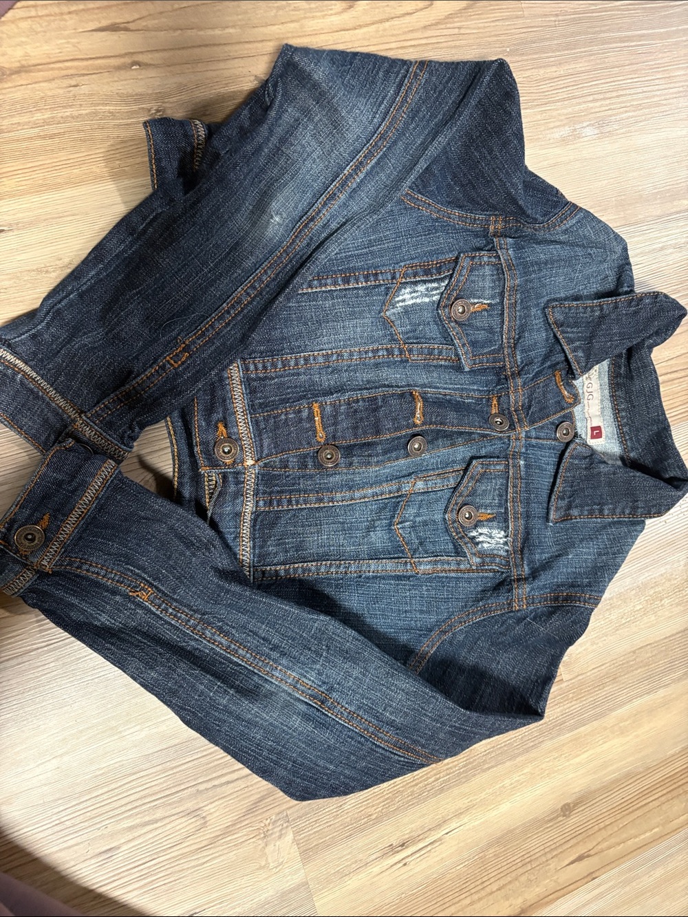 GJG denim jacket size Girls L